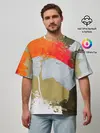 Мужская футболка оверсайз / Art Abstraction