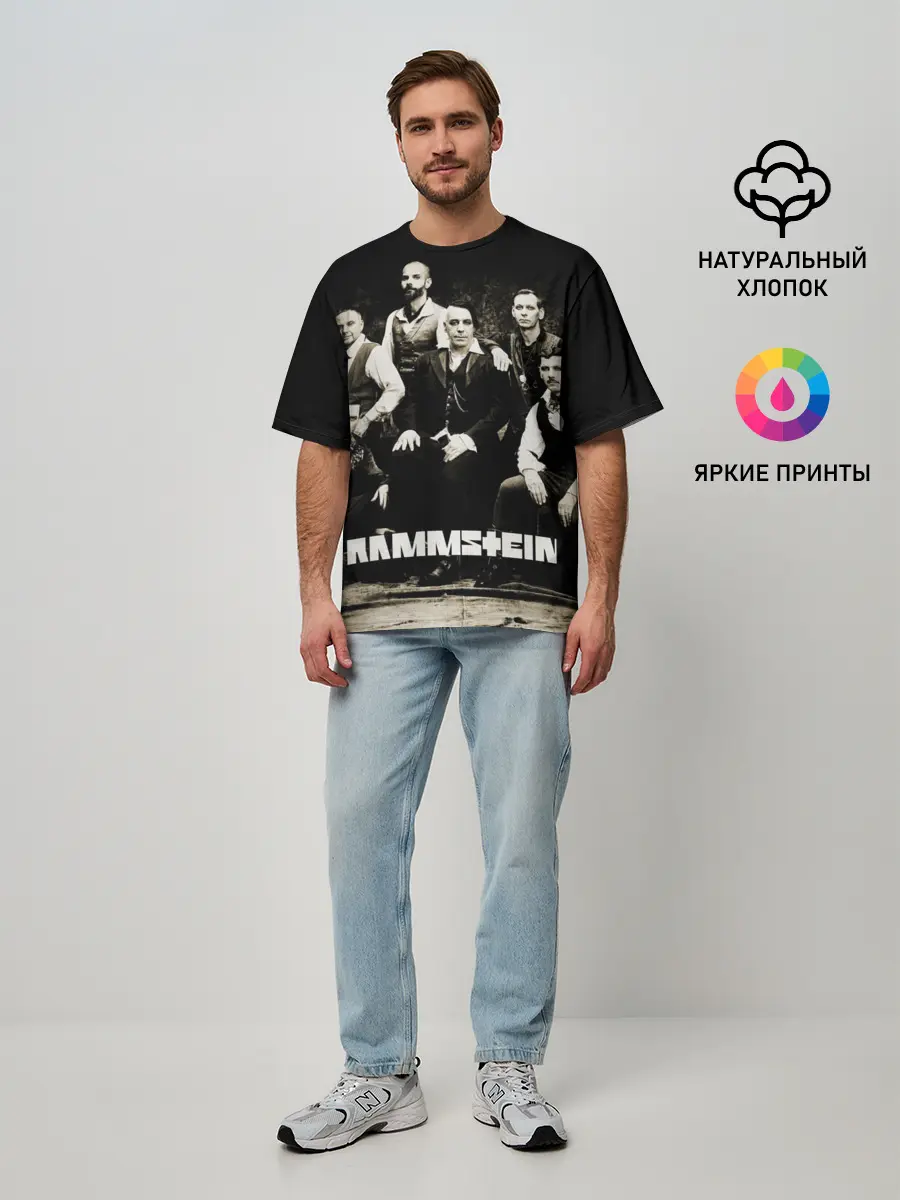 Мужская футболка оверсайз / Rammstein