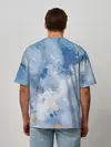 Мужская футболка оверсайз / Небесные мазки