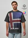 Мужская футболка оверсайз / Iceland