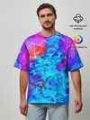 Мужская футболка оверсайз / ABSTRACTION COLORS
