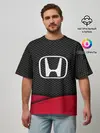 Мужская футболка оверсайз / HONDA