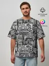 Мужская футболка оверсайз / Бесконечный город