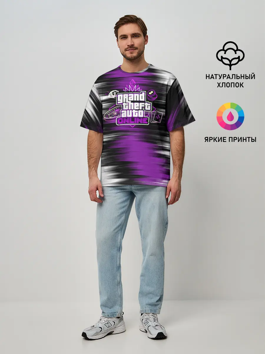 Мужская футболка оверсайз / GTA 5 Online: CASINO
