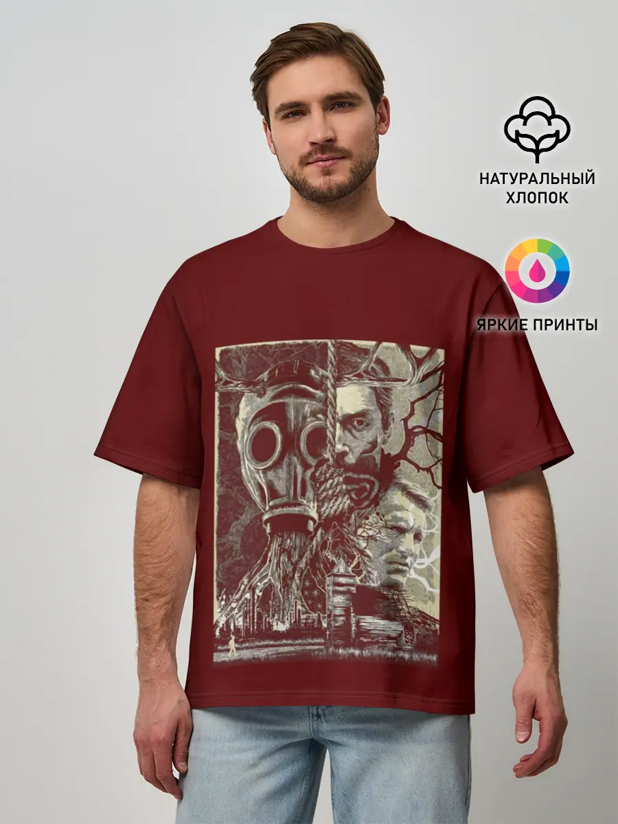 Мужская футболка оверсайз / True Detective