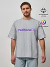 Мужская футболка оверсайз / Clubhouse | Gray