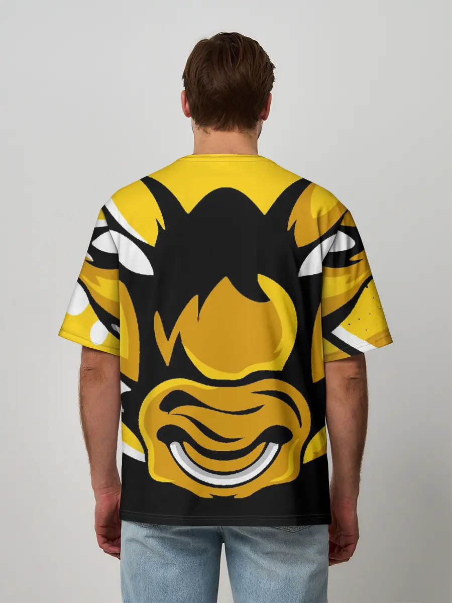 Мужская футболка оверсайз / Yellow Asia