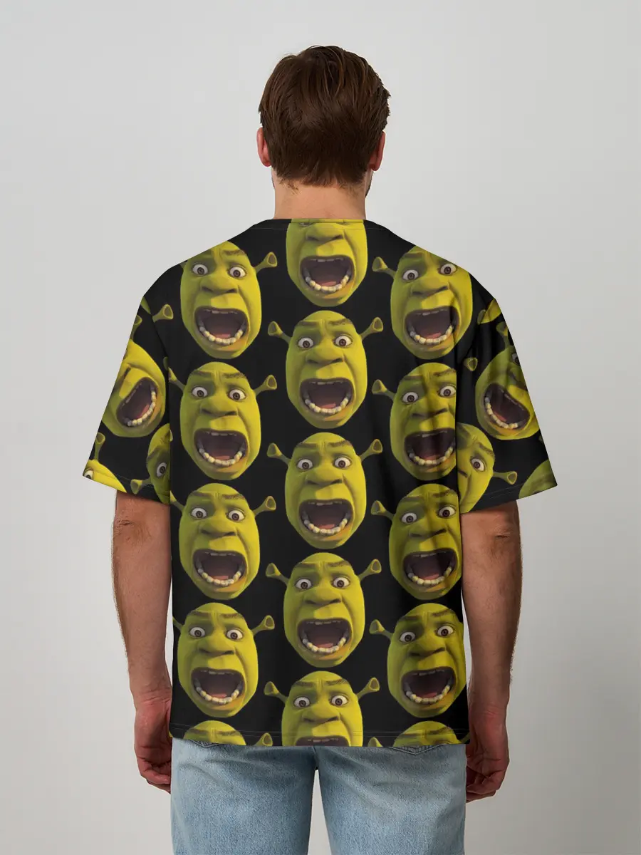 Мужская футболка оверсайз / ШРЕК НАВСЕГДА