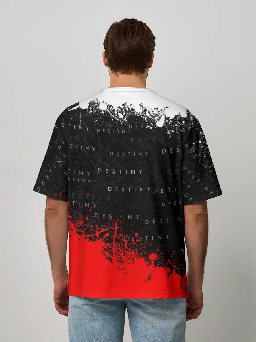 Мужская футболка оверсайз / DESTINY