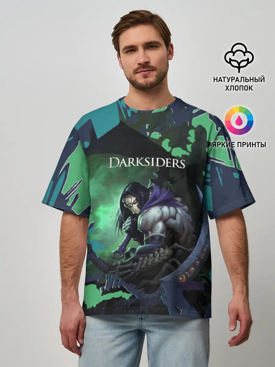 Мужская футболка оверсайз / Darksiders 2
