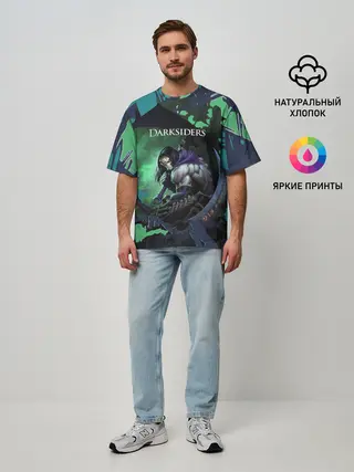 Мужская футболка оверсайз / Darksiders 2