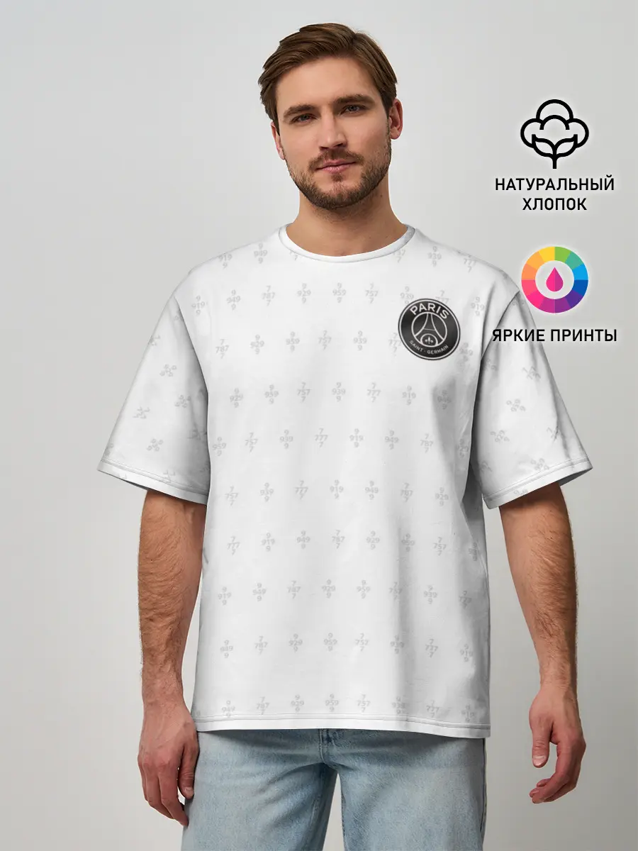 Мужская футболка оверсайз / PSG | Training Top