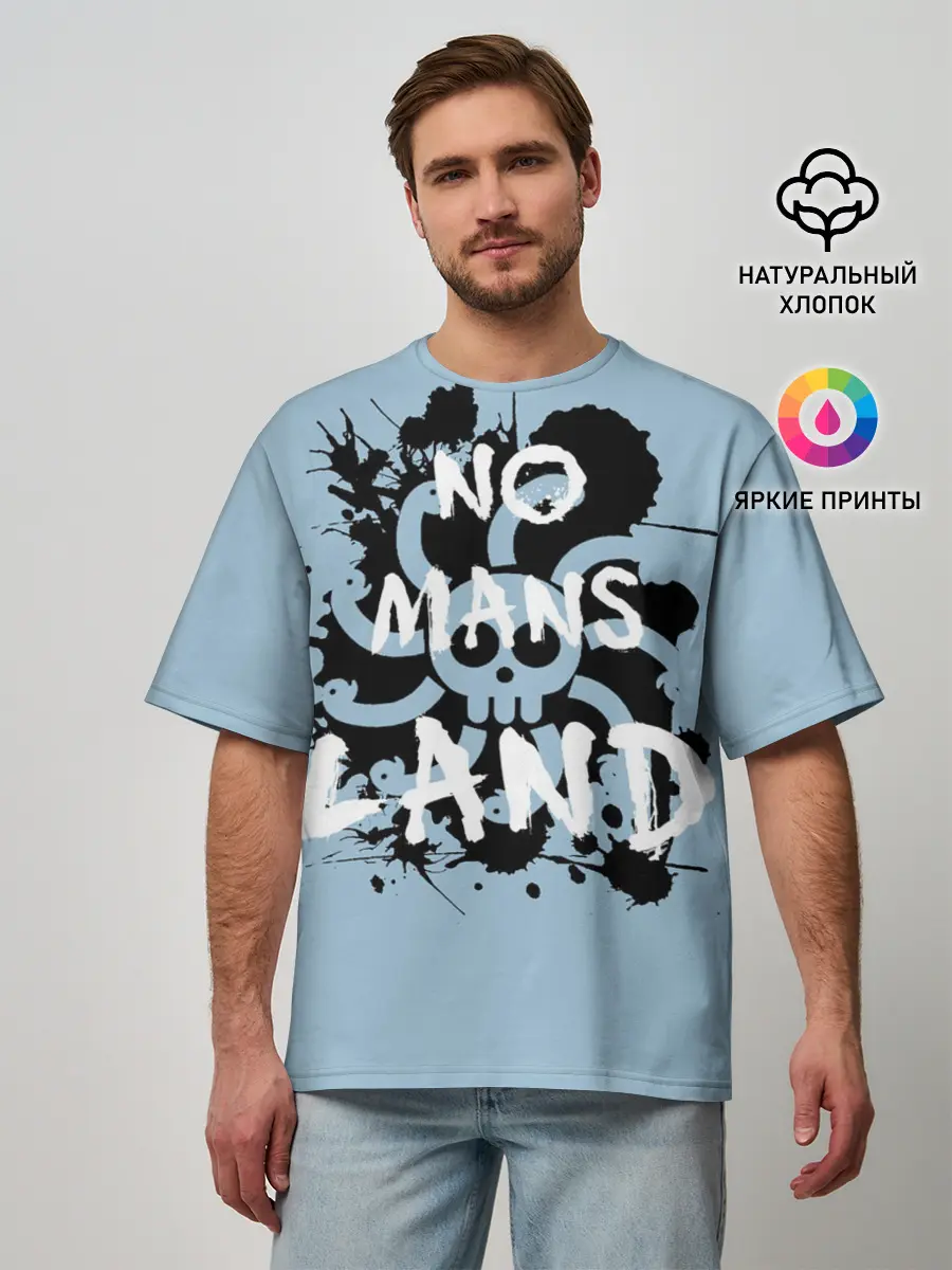 Мужская футболка оверсайз / One Piece No Mans Land