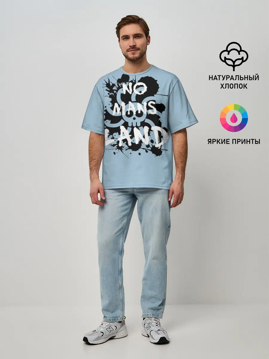 Мужская футболка оверсайз / One Piece No Mans Land