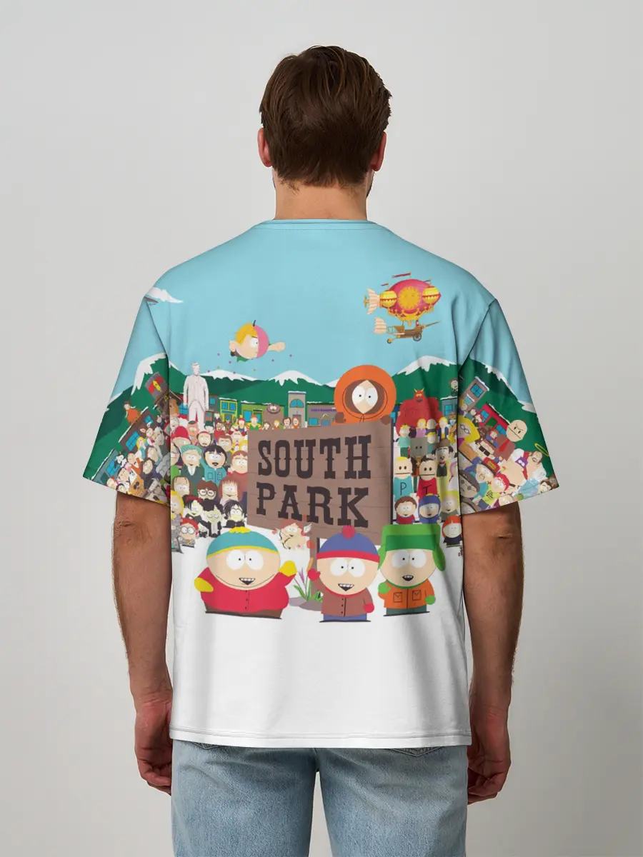 Мужская футболка оверсайз / Южный Парк