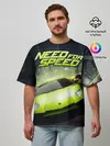 Мужская футболка оверсайз / Need for Speed