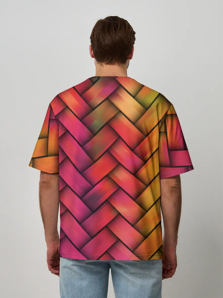 Мужская футболка оверсайз / Сплетение