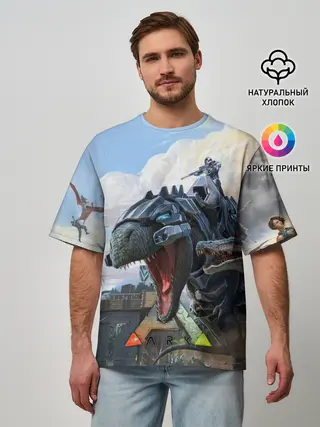 Мужская футболка оверсайз / Ark Survival Evolved