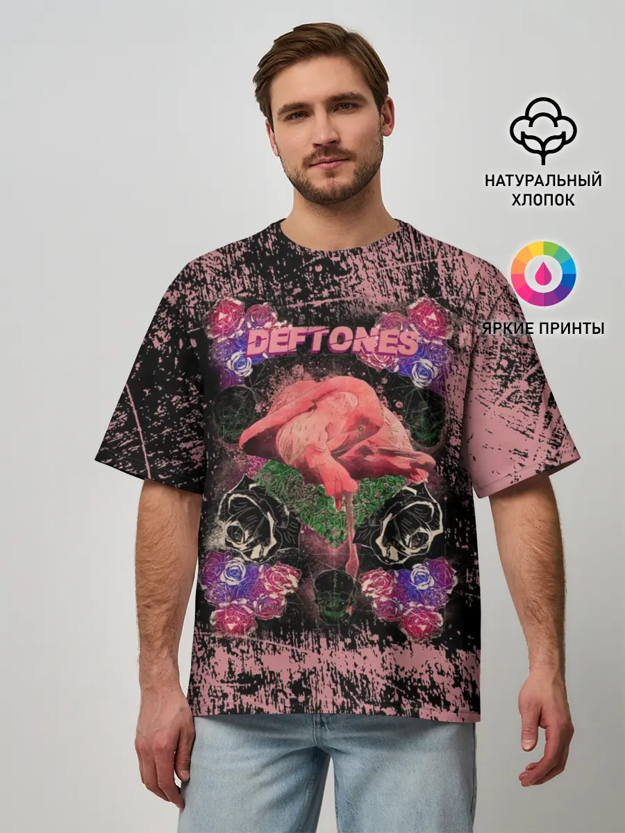 Мужская футболка оверсайз / Deftones