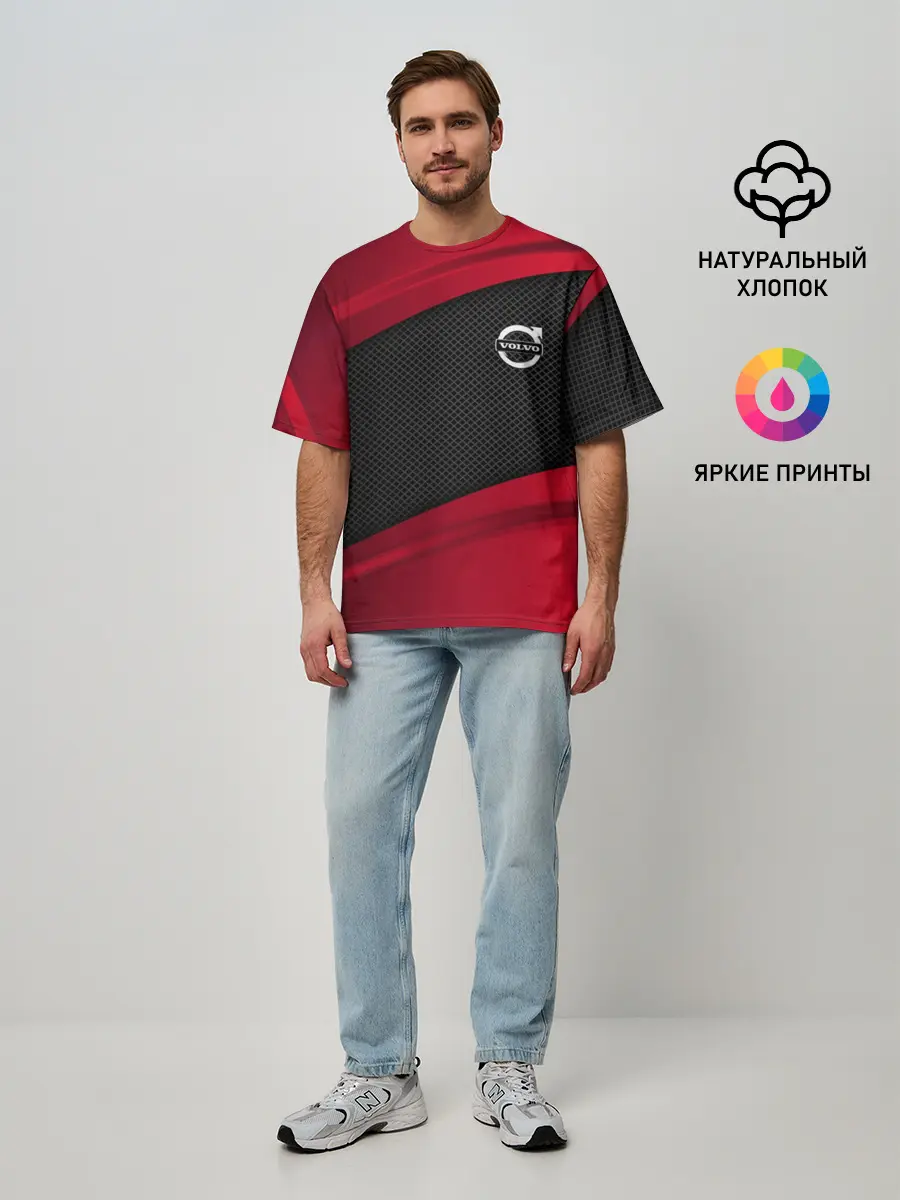 Мужская футболка оверсайз / VOLVO SPORT