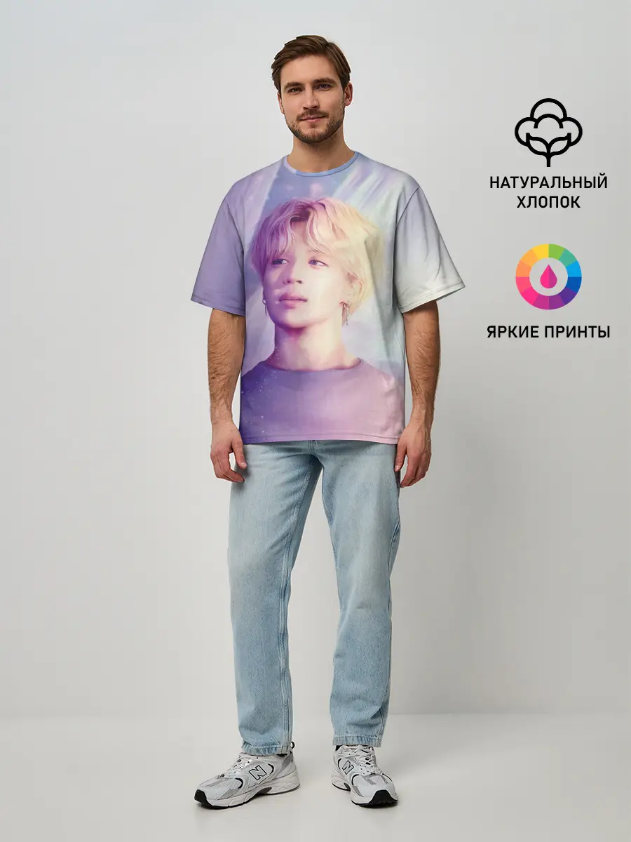 Мужская футболка оверсайз / BTS