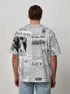 Мужская футболка оверсайз / Газета Newspaper