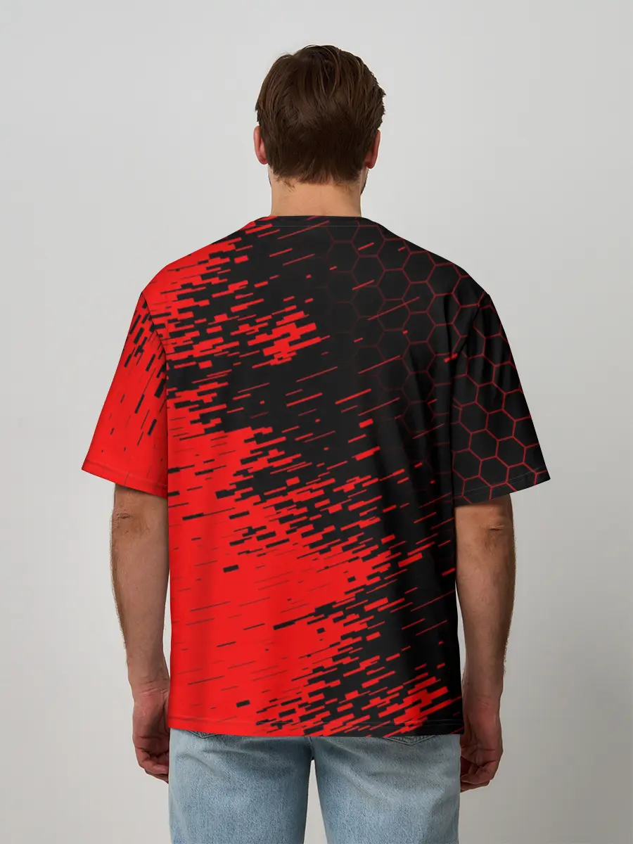 Мужская футболка оверсайз / STALKER ДОЛГ