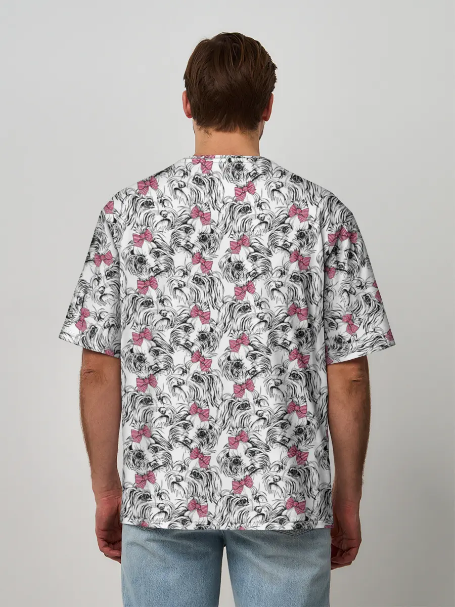 Мужская футболка оверсайз / Мальтийская Болонка