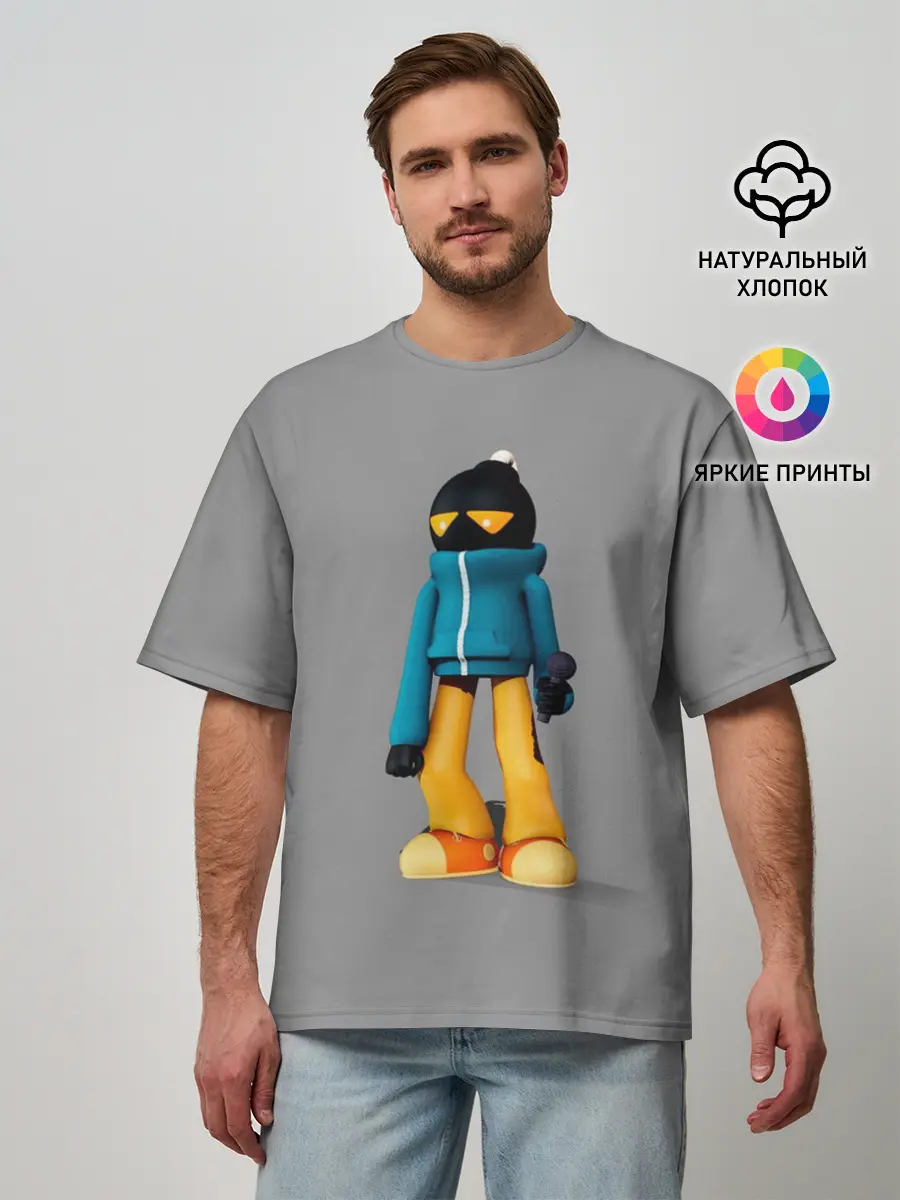 Мужская футболка оверсайз / Friday Night Funkin Whitty