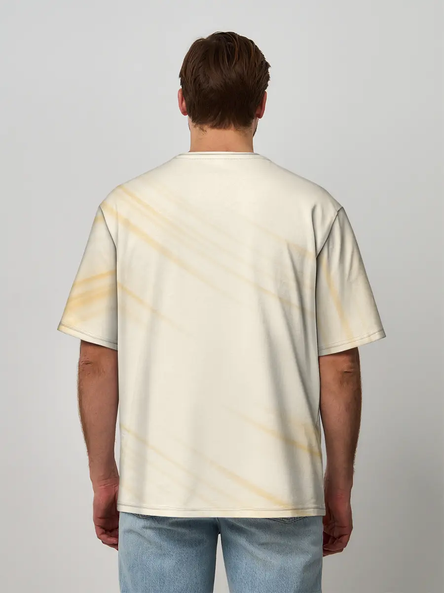 Мужская футболка оверсайз / Генос киборг One Punch-Man