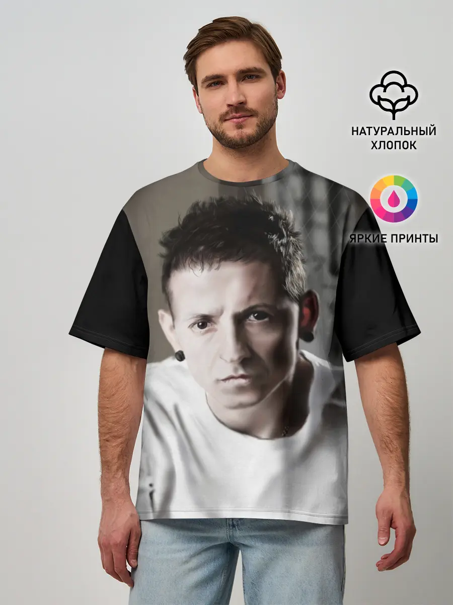 Мужская футболка оверсайз / Честер
