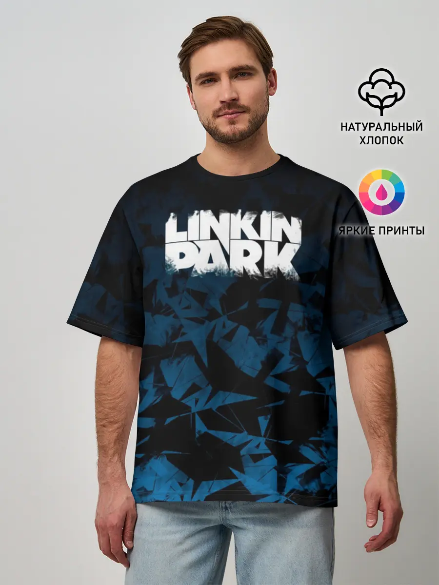 Мужская футболка оверсайз / Linkin Park #3