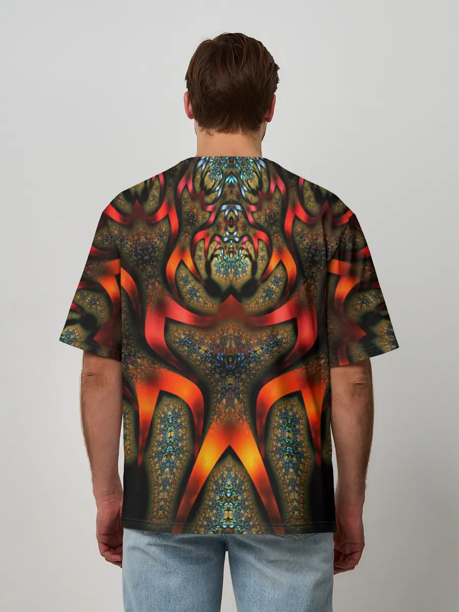 Мужская футболка оверсайз / ДИКИЙ УЗОР