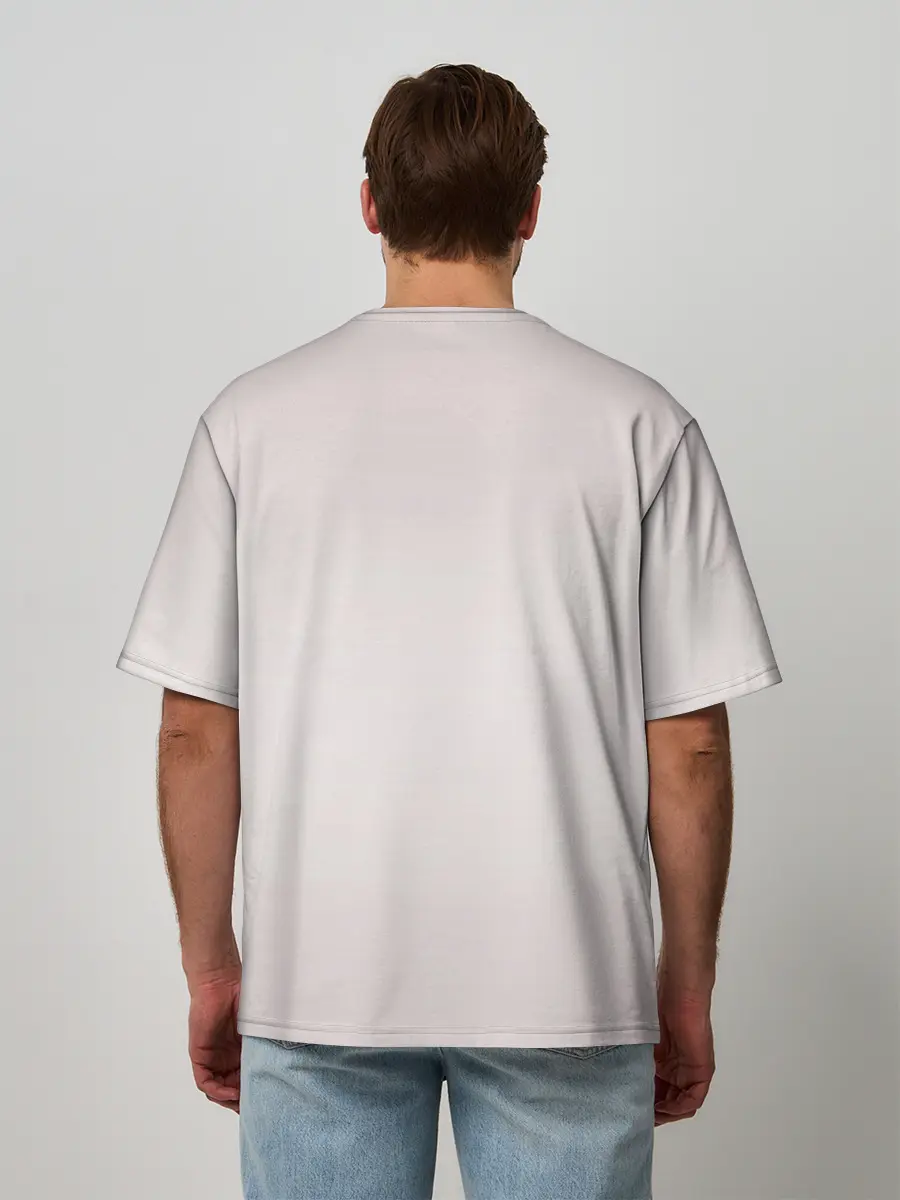 Мужская футболка оверсайз / Аниме котёнок