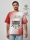 Мужская футболка оверсайз / The Witcher Monster Slayer - Noise
