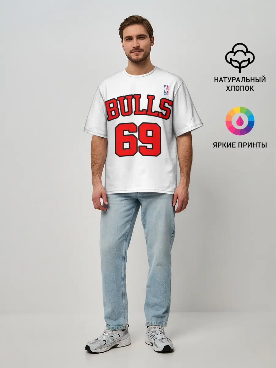Мужская футболка оверсайз / Баскетболисты из клипа OLALA