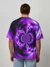 Мужская футболка оверсайз / НЕОНОВЫЙ ФРАКТАЛ