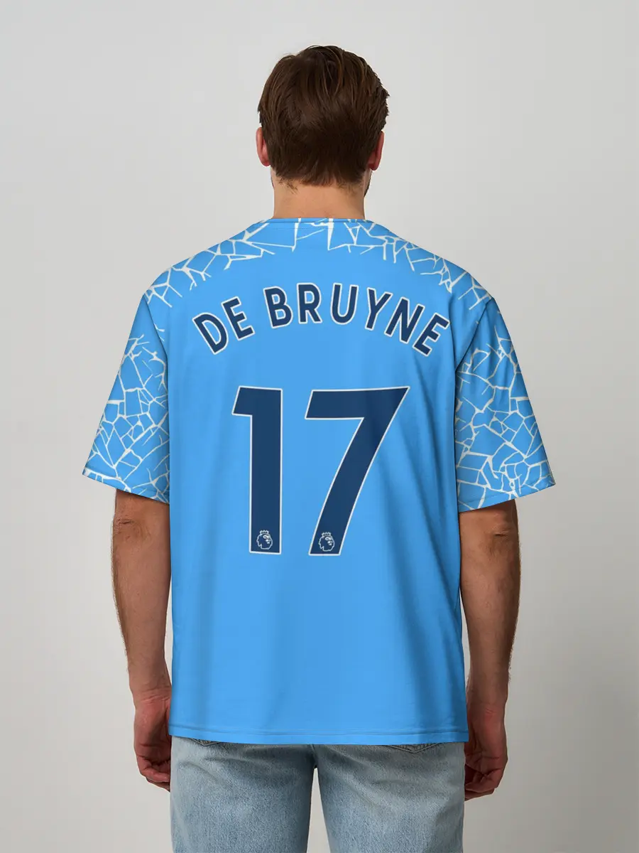 Мужская футболка оверсайз / Кевин Де Брёйне 20/21 Форма
