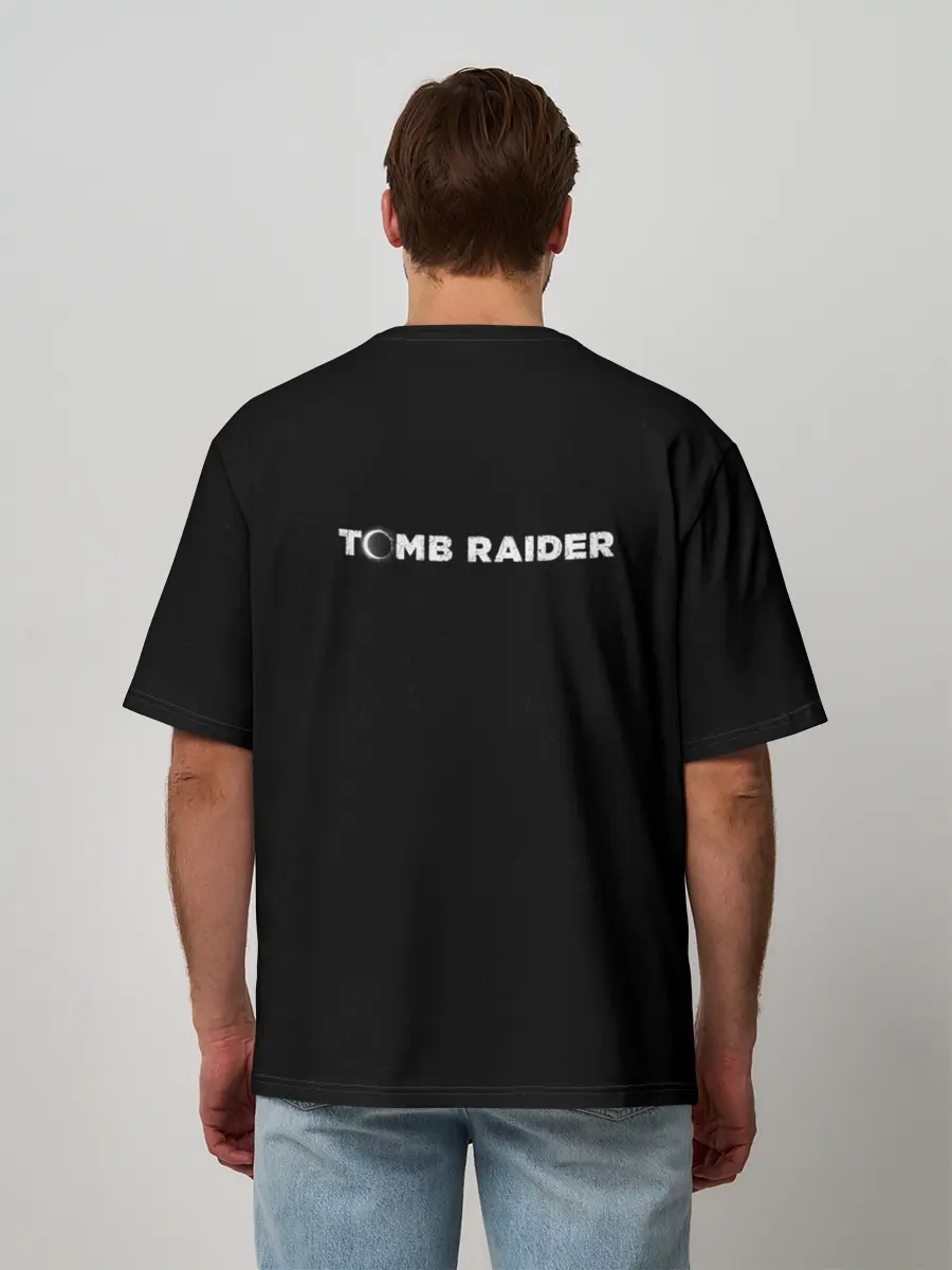 Мужская футболка оверсайз / Tomb raider