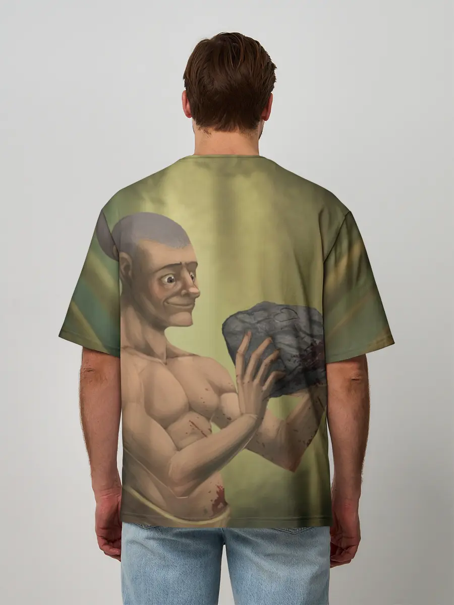 Мужская футболка оверсайз / Rust