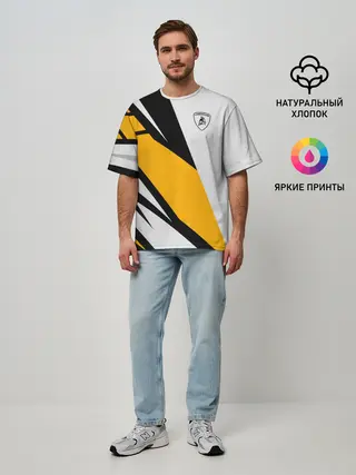 Мужская футболка оверсайз / Lamborghini