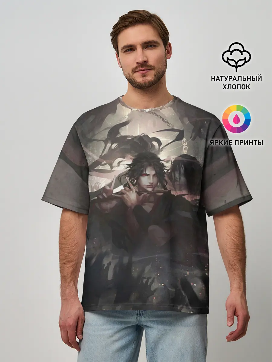 Мужская футболка оверсайз / Вэй Ин