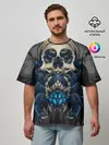 Мужская футболка оверсайз / Демонический паук