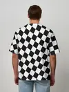 Мужская футболка оверсайз / Клетки