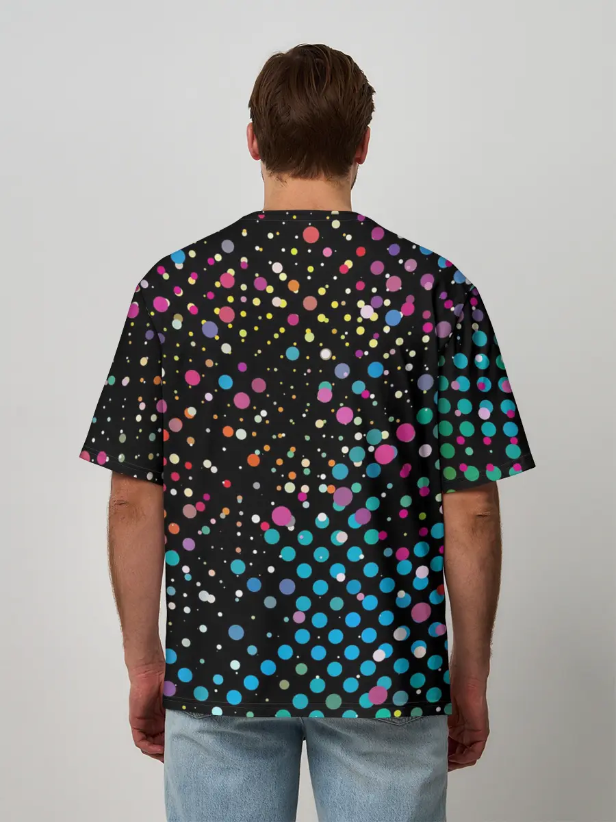 Мужская футболка оверсайз / Прямо в сердце