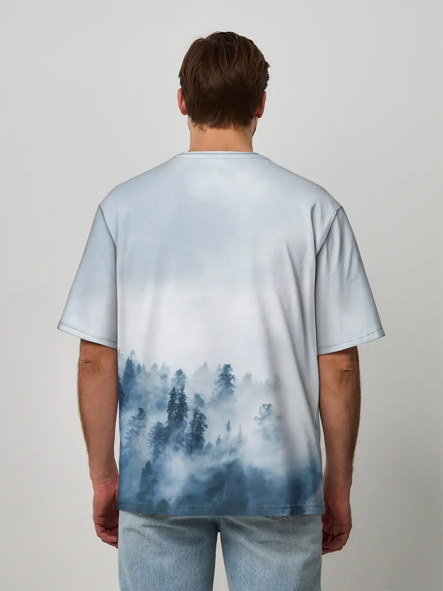 Мужская футболка оверсайз / МЫ РУССКИЕ С НАМИ БОГ