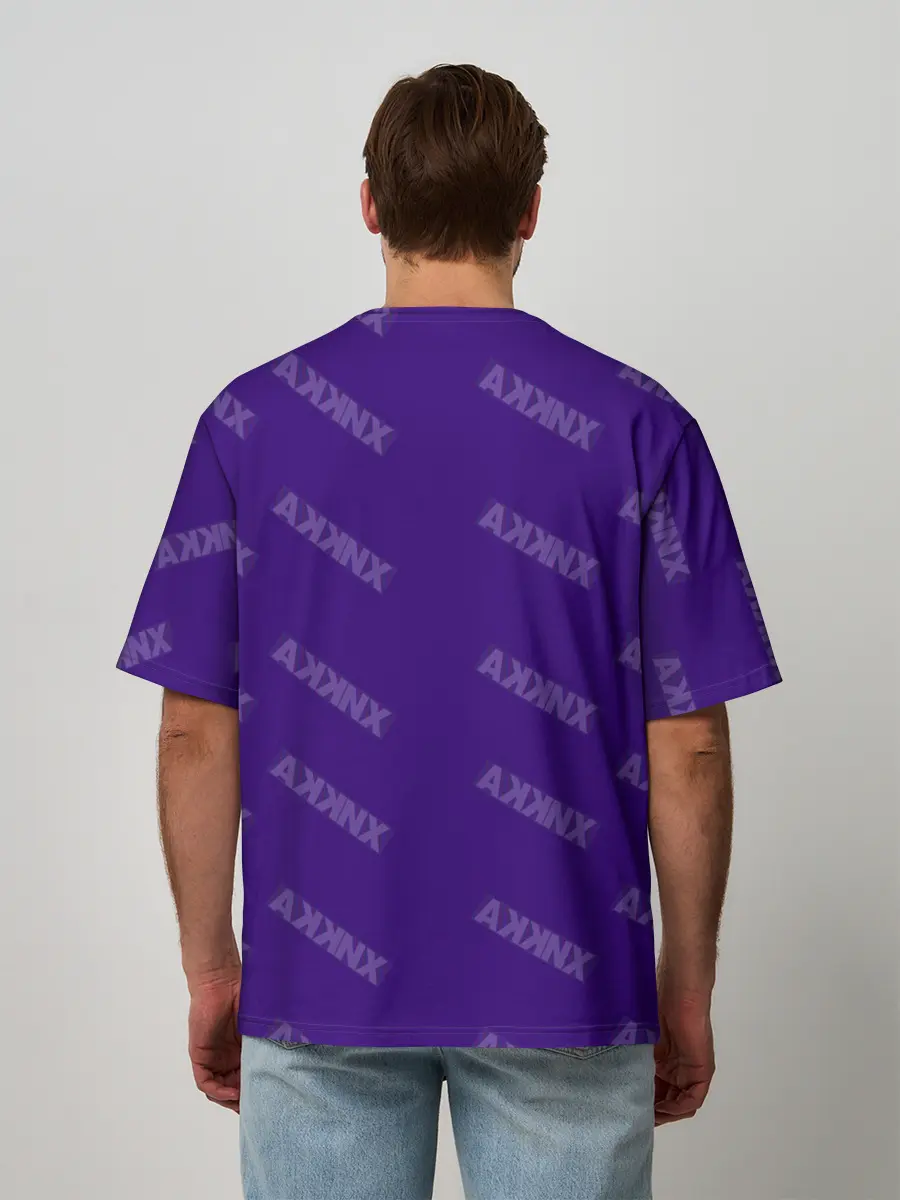 Мужская футболка оверсайз / Аниме-тян и Хикка на глазах