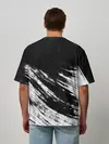 Мужская футболка оверсайз / abstraction black&white