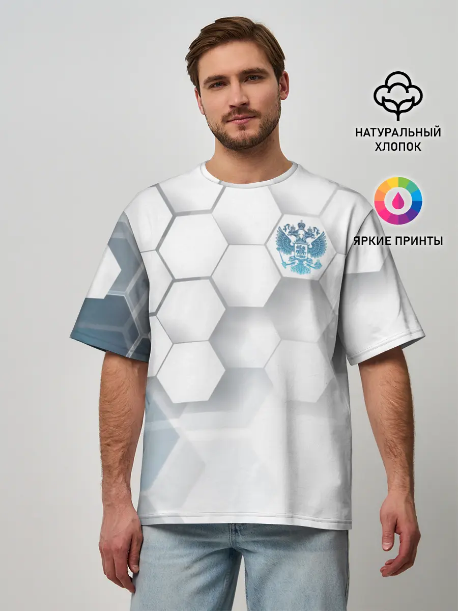 Мужская футболка оверсайз / Россия