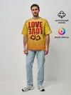 Мужская футболка оверсайз / LOVE